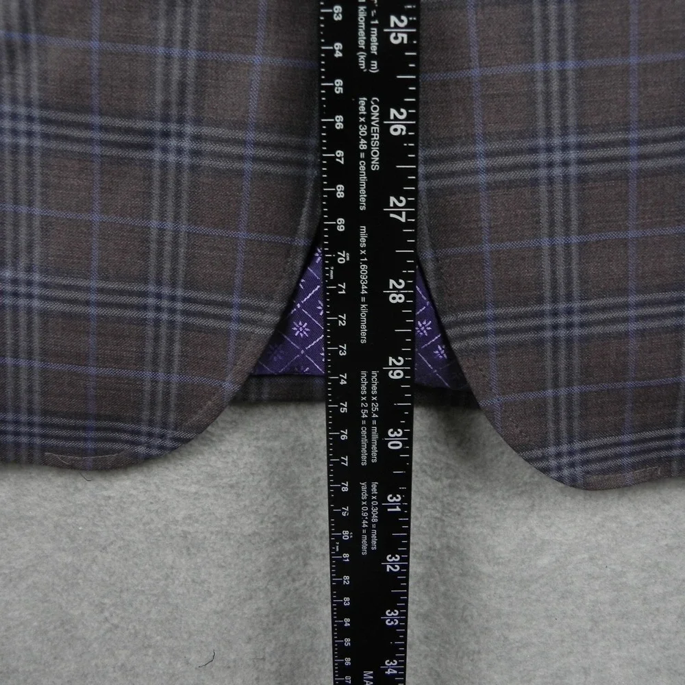 Ted Baker Blazer Mens 40R Endurance Wool 2-Button Suit Jacket Sport Coat Plaid